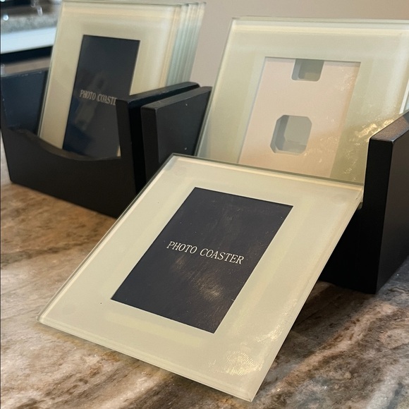 Glass Photo Coaster Set - Picture 2 of 5